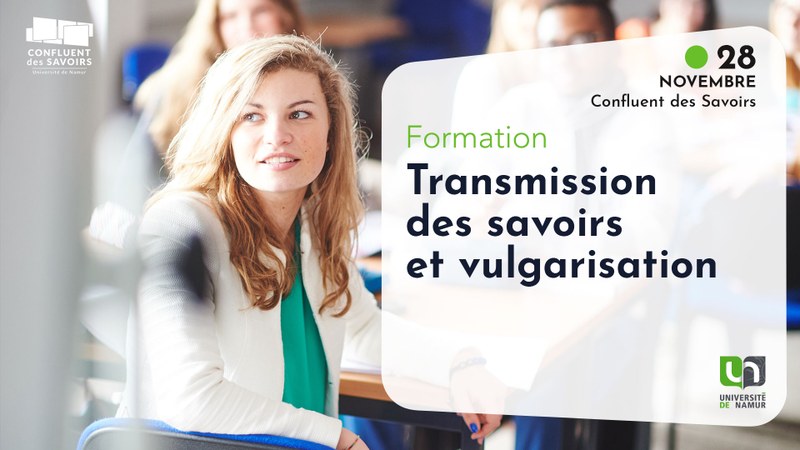 Formation - Transmission des savoirs et vulgarisation