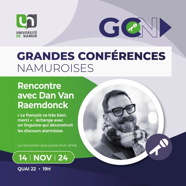 Grandes Conférences Namuroises (GCN) | Rencontre avec Dan Van Raemdonck