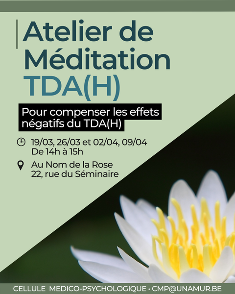 Atelier de Méditation pour les étudiants TDA(H) : invitez les étudiants à découvrir la méditation