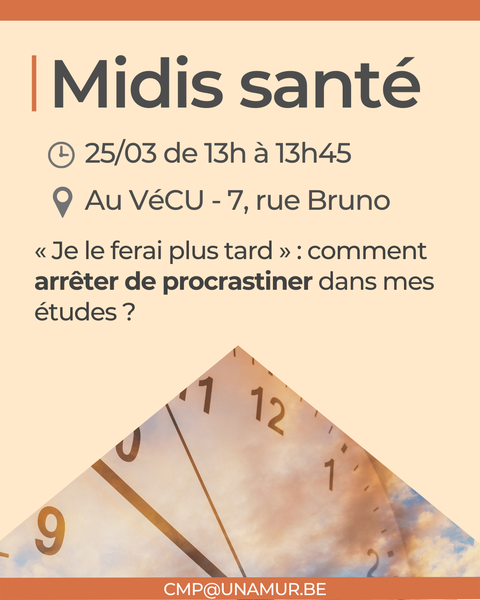 Midi Santé | « Je le ferai plus tard » : comment arrêter de procrastiner dans ses études ? 