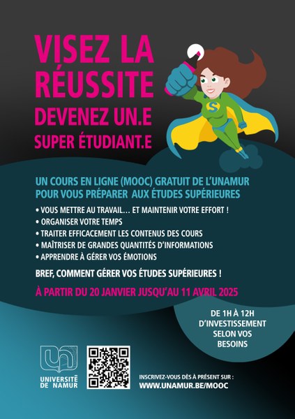 10ème session du MOOC "Visez la réussite, devenez un·e super étudiant·e!"