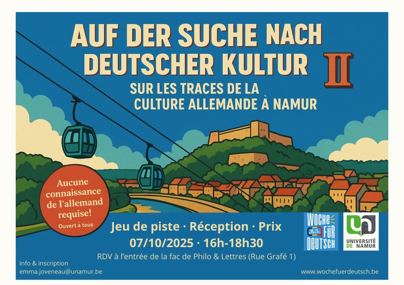 Célébrons l'allemand ensemble ! Jeu de piste sur le thème “Langue et culture allemandes à Namur”